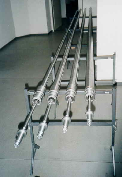 Bohrstangen mit unterschiedlichen 